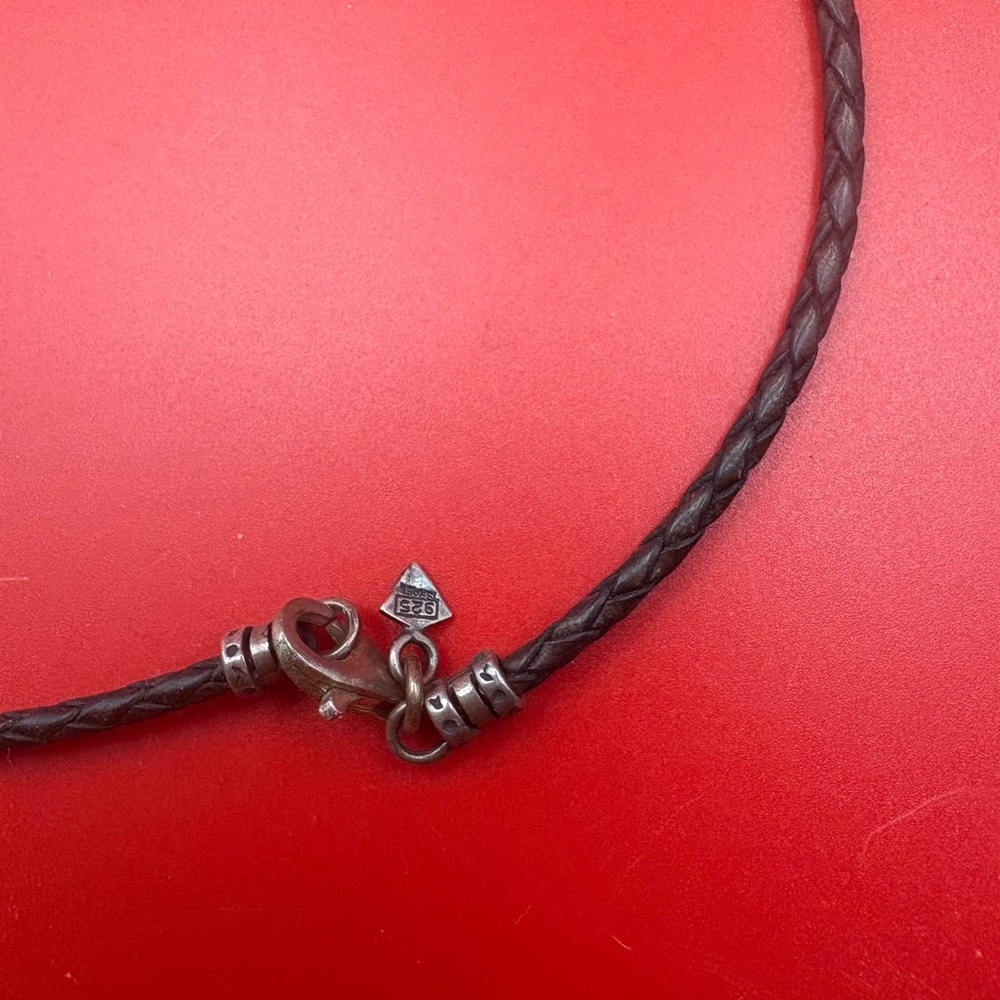 Silpada Brown Braided Choker Necklace or Wrap Bracelet - Picture 4 of 4